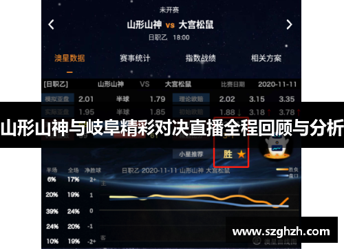 山形山神与岐阜精彩对决直播全程回顾与分析